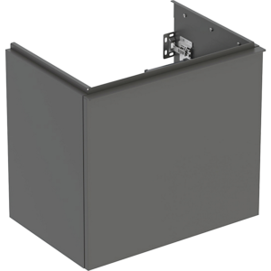 GEBERIT Acanto underskab 592x535mm til håndvask, med en skuffe & en indvendig skuffe, lava / lakeret mat