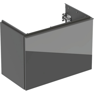 GEBERIT Acanto underskab 740x535mm til håndvask, med en skuffe & en indvendig skuffe, lava / lakeret mat