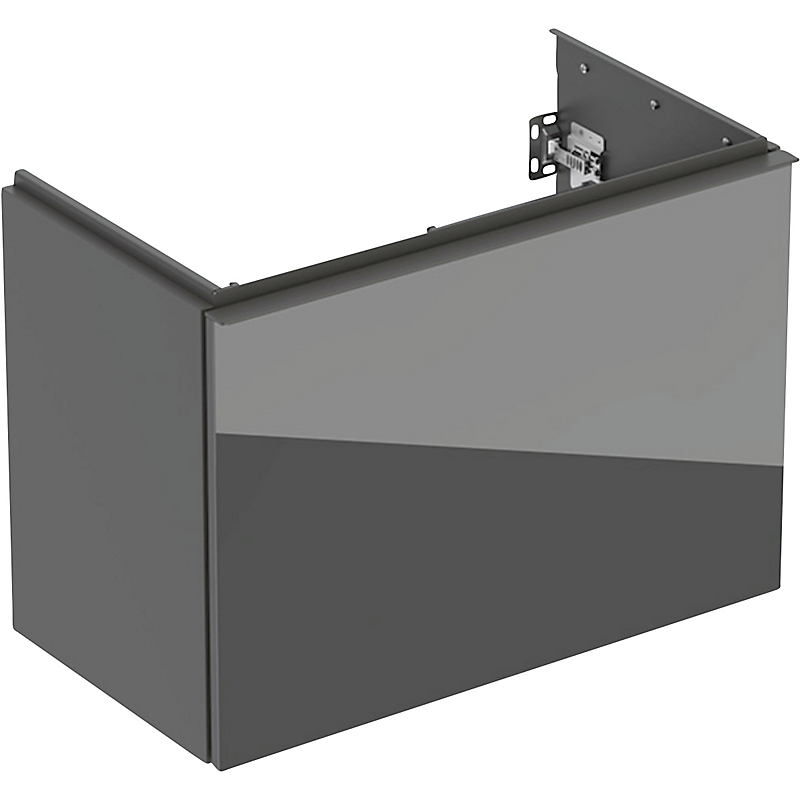 GEBERIT Acanto underskab 740x535mm til håndvask, med en skuffe & en indvendig skuffe, lava / lakeret mat