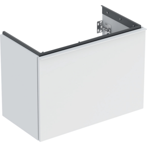 GEBERIT Acanto underskab 740x535mm til håndvask, med en skuffe & en indvendig skuffe, hvid / lakeret mat