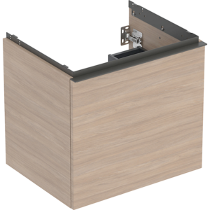 GEBERIT Acanto underskab 592x541mm til håndvask, med en skuffe & en indvendig skuffe Bredde. Eg / melamin træstruktur