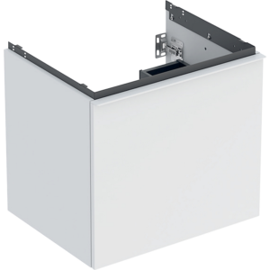 GEBERIT Acanto underskab 592x541mm til håndvask, med en skuffe & en indvendig skuffe Bredde. Hvid / lakeret mat
