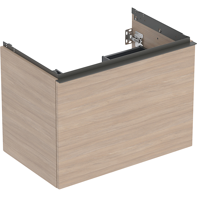 GEBERIT Acanto underskab 740x541mm til håndvask, med en skuffe & en indvendig skuffe Bredde. Eg / melamin træstruktur