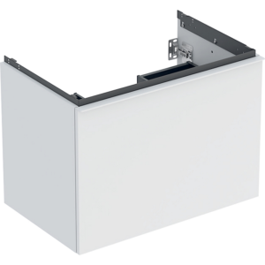 GEBERIT Acanto underskab 740x541mm til håndvask, med en skuffe & en indvendig skuffe Bredde. Hvid / lakeret mat