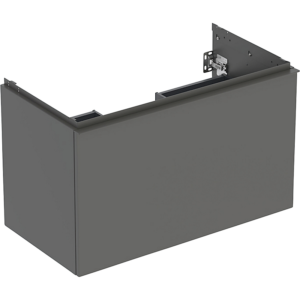 GEBERIT Acanto underskab 888x541mm til håndvask, med en skuffe & en indvendig skuffe Bredde. Lava / lakeret mat