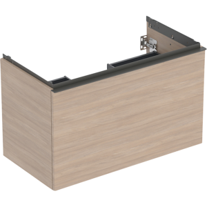 GEBERIT Acanto underskab 888x541mm til håndvask, med en skuffe & en indvendig skuffe Bredde. Eg / melamin træstruktur