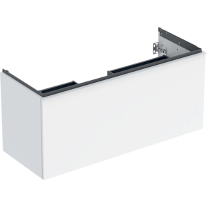 GEBERIT Acanto underskab 1184x541mm til håndvask, med en skuffe & en indvendig skuffe Bredde. Hvid / lakeret højglans
