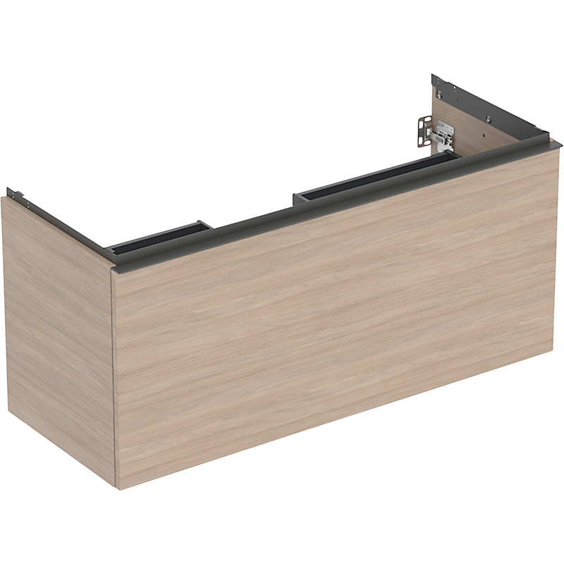 GEBERIT Acanto underskab 1184x541mm til håndvask, med en skuffe & en indvendig skuffe Bredde. Eg / melamin træstruktur