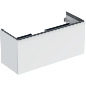 GEBERIT Acanto underskab 1184x541mm til håndvask, med en skuffe & en indvendig skuffe Bredde. Hvid / lakeret mat