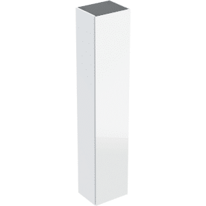 GEBERIT højskab med en låge: 360x1800mm, Korpus: hvid / lakeret højglans, Forside: hvid /