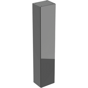 GEBERIT højskab med en låge: 360x1800mm, Korpus: lava / lakeret mat, Forside: lava / glas