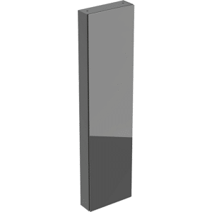 GEBERIT højskab med en låge & indvendigt spejl, kompakt: 450x1800mm, lava / lakeret