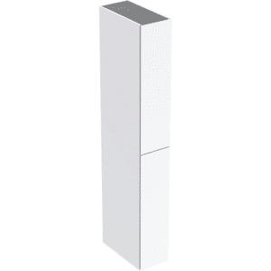 GEBERIT højskab med to udtræksskuffer: 240x1800x480mm, Korpus & forside: hvid /højglans