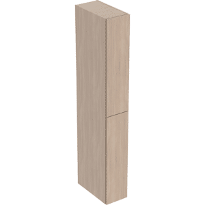 GEBERIT højskab med to udtræksskuffer: 240x1800x480mm, Korpus & forside: Eg / melamin