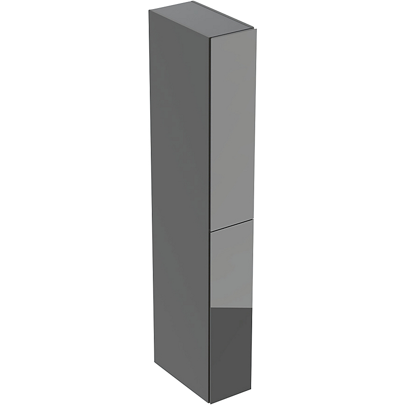 GEBERIT højskab med to udtræksskuffer: 240x1800x480mm, Korpus: lava / lakeret mat,