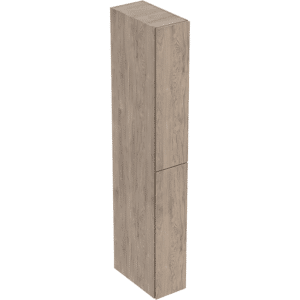 GEBERIT højskab med to udtræksskuffer: 240x1800x480mm, Korpus & forside: Nøddetræ