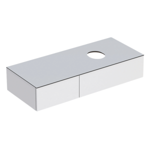 GEBERIT Variform vaskeskab 1200x510x235mm med 2 skuffer, hvid