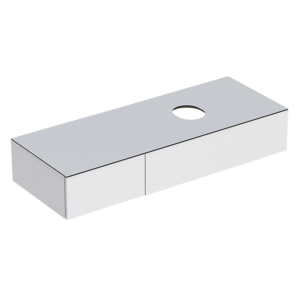 GEBERIT Variform vaskeskab 1350x510x235mm med 2 skuffer, hvid