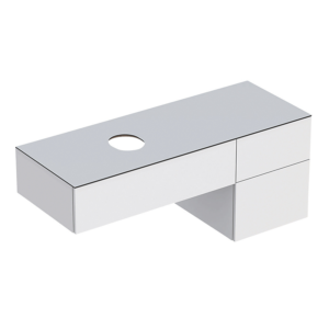 GEBERIT Variform vaskeskab 1350x510x550mm med 3 skuffer, hvid