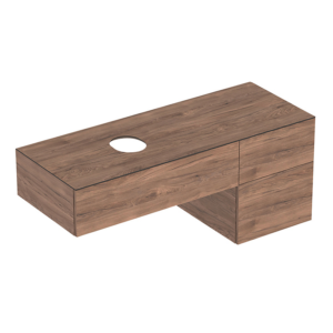 GEBERIT Variform vaskeskab 1350x510x550mm 3skuffer Nøddetræ hickory