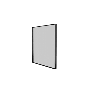 Sanibell Basicline spejl i matsort aluramme 50x60cm