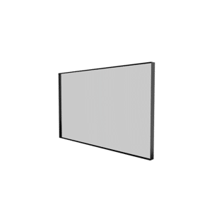 Sanibell Basicline spejl i matsort aluramme 100x60cm