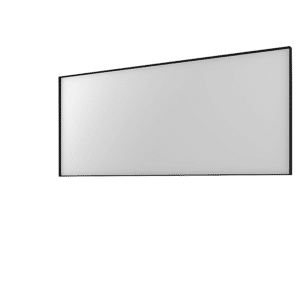Basicline spejl 1400x600mm på matsort aluramme