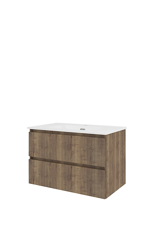 Sanibell Proline møbelsæt 81x46cm terra eg, 2 softclose skuffer