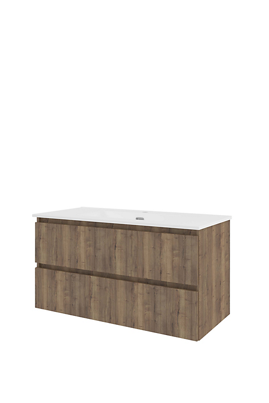 Sanibell Proline møbelsæt 101x46cm terra eg, 2 softclose skuffer