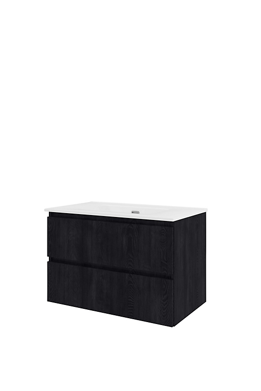 Sanibell Proline møbelsæt 81x46cm kul eg, 2 softclose skuffer