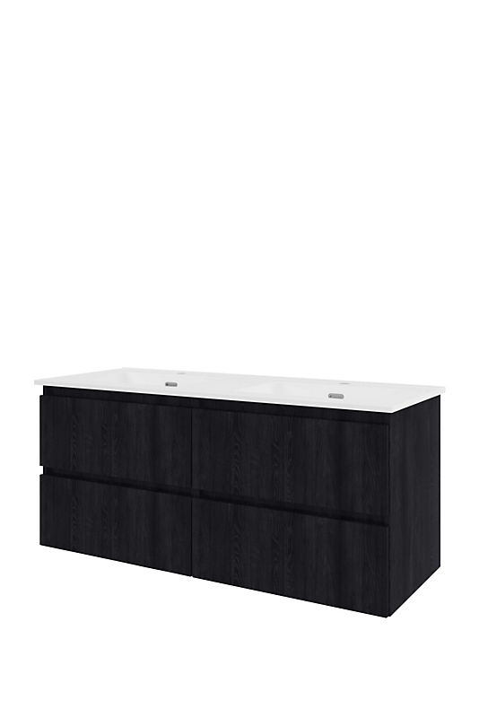 Sanibell Proline møbelsæt 121x46cm kul eg, 4 softclose skuffer