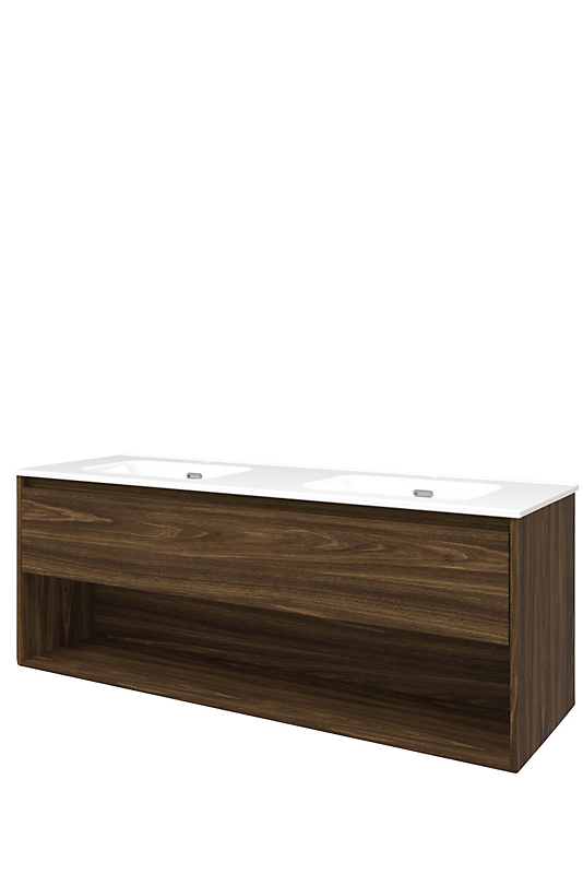 Sanibell Proline møbelsæt 141x46 cabana eg, 1 skuffe & 1 åben hylde