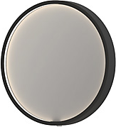 Sanibell Proline spejl Ø40cm direkte LED på matsort aluramme