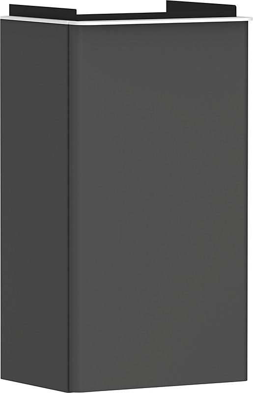 hansgrohe Xelu Q Vaskeskab 340x245mm til lille håndvask, dørhængsel til. Mat diamantgrå