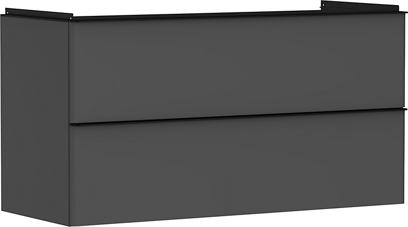 hansgrohe Xelu Q Vaskeskab mat diamantgrå 1180x475 mm med 2 skuffer til håndvask
