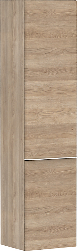 hansgrohe Xelu Q Højskab 400x350mm dørhængsel til venstre. Naturlig eg