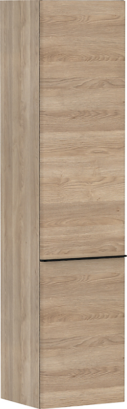 hansgrohe Xelu Q Højskab 400x350mm dørhængsel til venstre. Naturlig eg