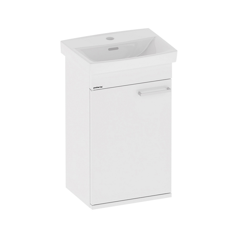 Kriss Skandi vaskeskabsæt med 1 låge & porcelænsvask, 40bX32dx67h cm