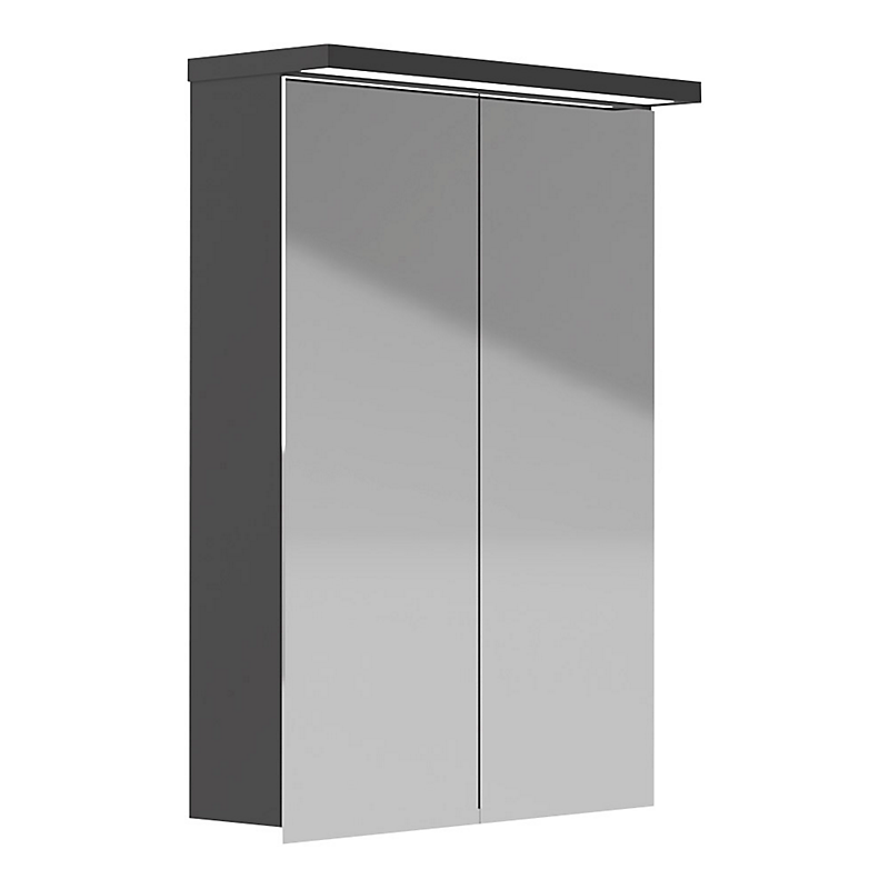 Kriss Skandi led spejlskab design spejlskab, 60 cm antracit