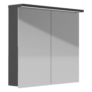 Kriss Skandi led spejlskab design spejlskab, 80 cm antracit