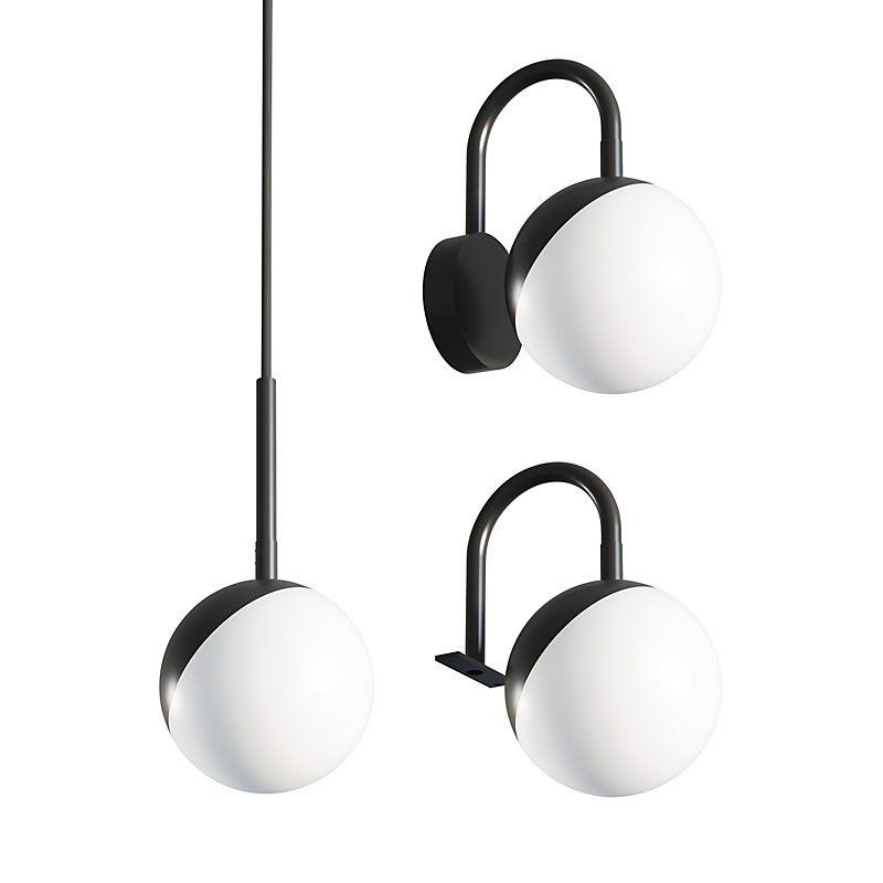 Dansani Bright lampe (3-i-1) LED Ø120mm sort mat