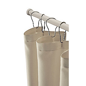 Fjederstang 75-125 cm teleskopstang. Hvid