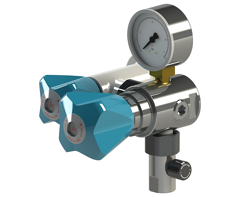 BROEN LAB Tryk og flowregulator, He Uniflex, Vægpanelmonteret