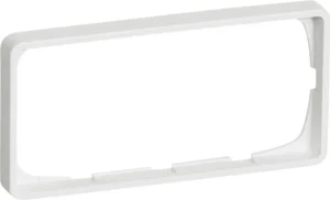 FUGA ramme Baseline 50 2 modul vandret til 2 modul indsats hvid