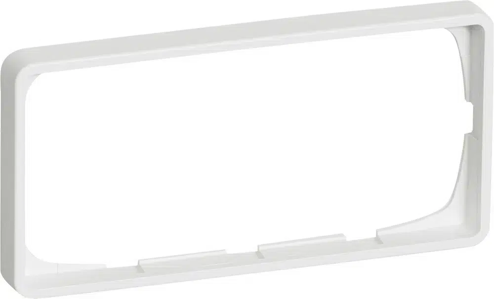 FUGA ramme Baseline 50 2 modul vandret til 2 modul indsats hvid