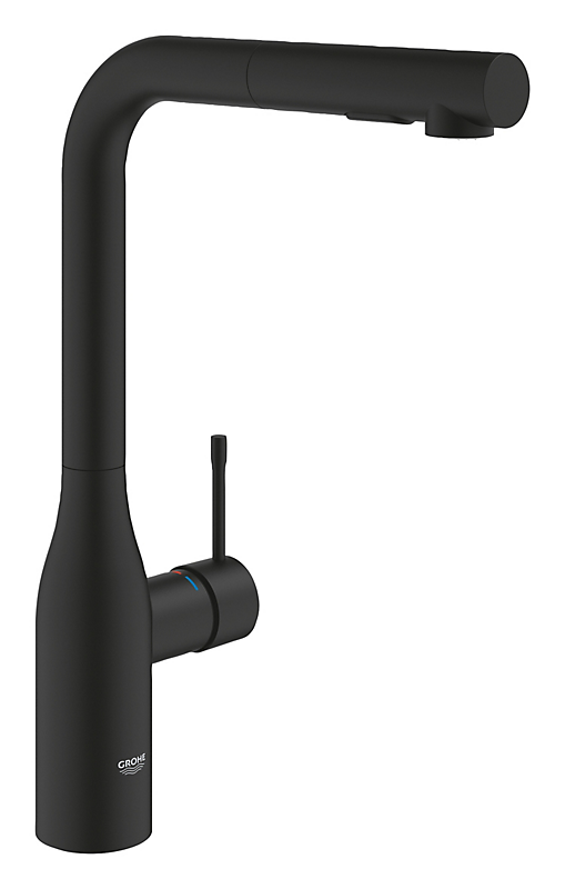 GROHE Essence etgreb køkken L tud bruser dual phantom sort