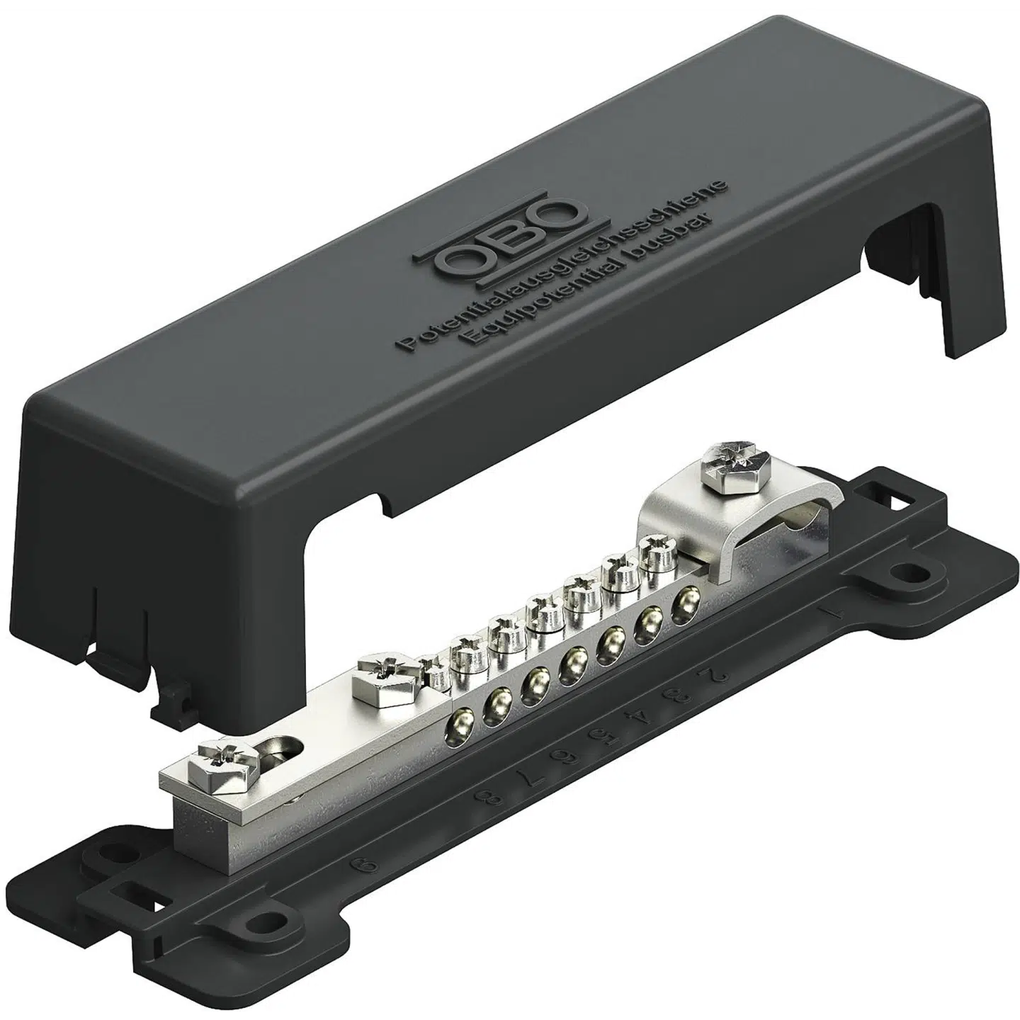 POTENTIALUDLIGNINGSSKINNE UDENDØRS SORT