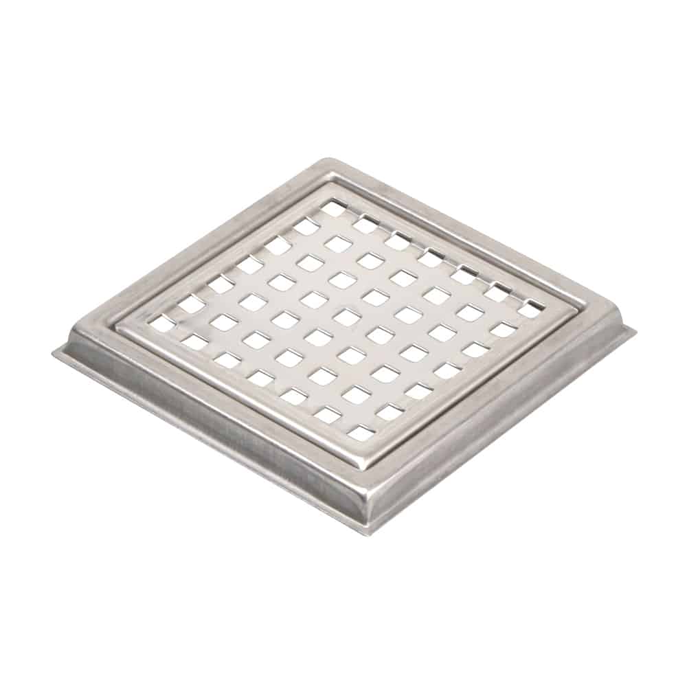 Blücher ramme og rist til miniafløb 106x106 mm. Rustfrit stål