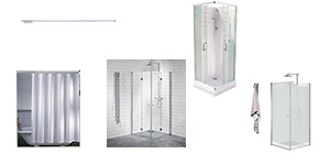 Brusekabiner & vægge