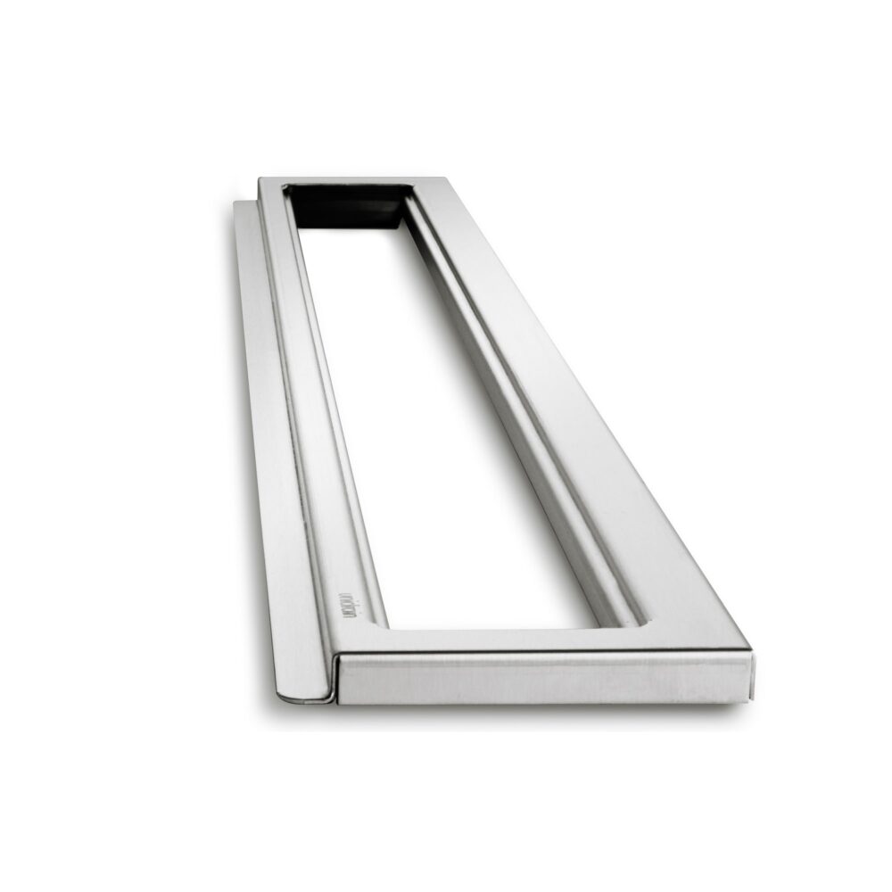 Unidrain classicline ramme 1000 mm, h 10 mm. Rustfrit stål/børstet